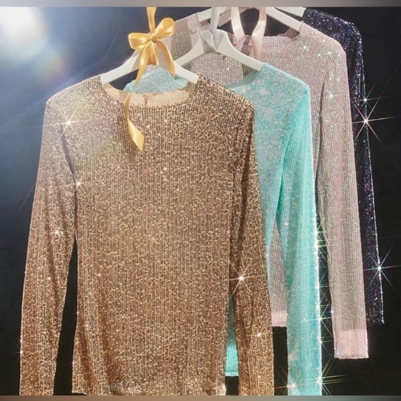 48. NWT Free People Gold Rush Long Sleeve - Picture 11 of 13